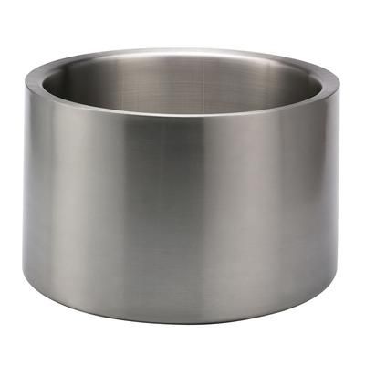 Service Ideas PT7BS 7 gal Round Cooling Tub - 16 1/2"D x 16 1/2"W x 10"H, Stainless, Silver
