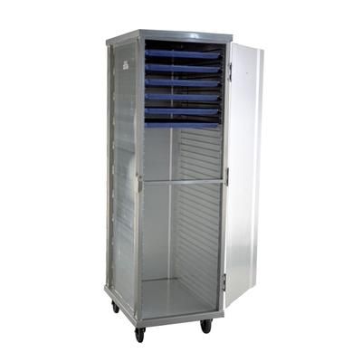 Carter-Hoffmann E8623 23 Tray Ambient Meal Delivery Cart, Silver