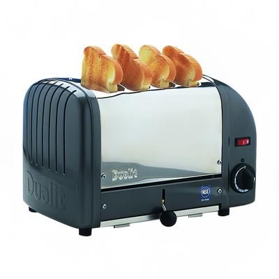 Cadco CTW-4M Slot Toaster w/ 4 Slice Capacity & 1"W Product Opening - 120v, Stainless Steel