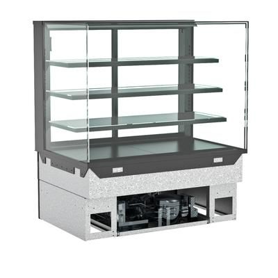 Structural Concepts NE6035RSV 59 3/4" Reveal Countertop Refrigerated Display Case - 4 Levels, Black, 110/120 V