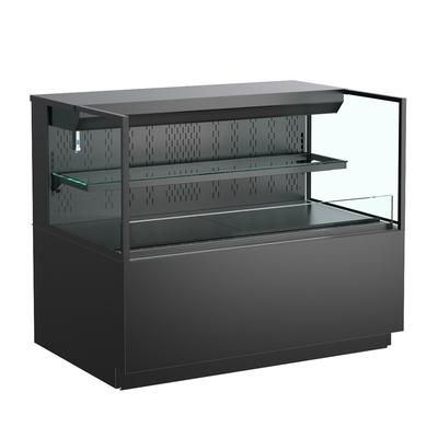 Structural Concepts NR7240RSSV 71 3/4" Reveal Horizontal Open Air Cooler w/ 2 Levels, 208-240v, Black