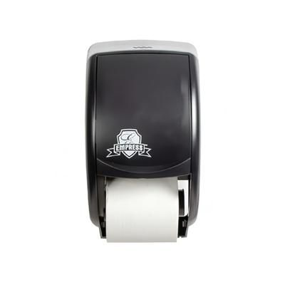 Empress EMP3500 (65838) Wall Mount Double Toilet Paper Dispenser for Standard Rolls - Plastic, Black
