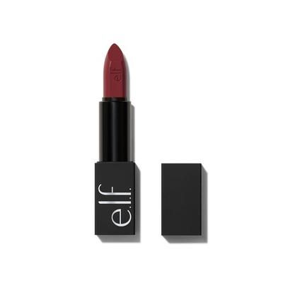e.l.f. Cosmetics O FACE Satin Lipstick In Shameless - Vegan and Cruelty-Free Makeup