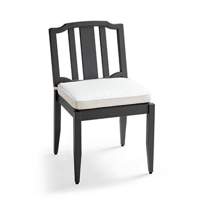 Set of 2 Trelon Dining Replacement Cushions - Black, Dining Side Chair - Frontgate