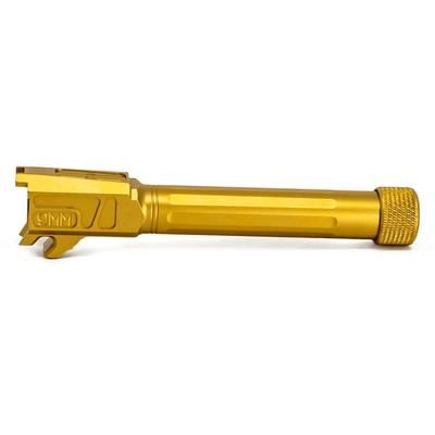 Faxon Firearms SIG Sauer P365 XL Threaded Barrel 9mm Caliber 1-10 Twist 416-R Stainless Steel TiN PVD Gold 365B910NXSOQ-T-TIN