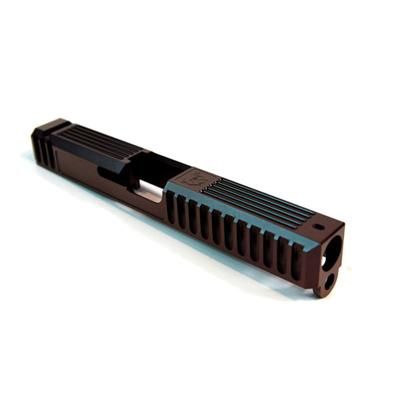 Gun Cuts Bulldog Slide for Glock 17 No Optic Cut Black Cherry Bomb GC-G17-BUL-BCB-NO