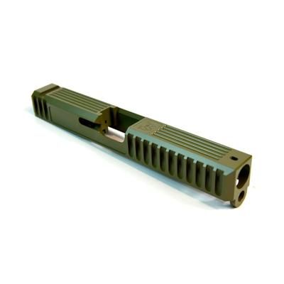 Gun Cuts Bulldog Slide for Glock 17 Optic Cut Noveske Bazooka Green GC-G17-BUL-NBG-RMR