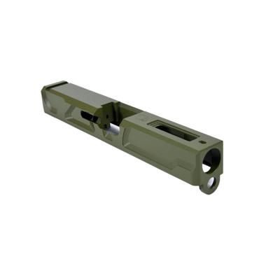 Gun Cuts Roswell Slide for Glock 19 Optic Cut Noveske Bazooka Green GC-G19-ROS-NBG-RMR
