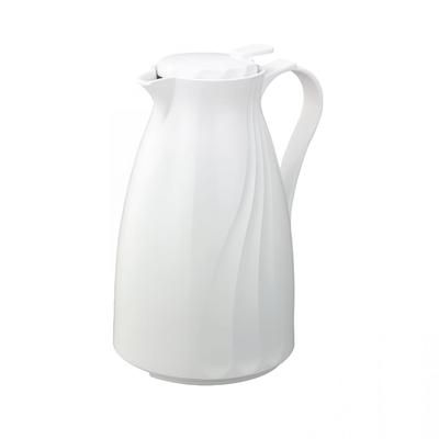 Service Ideas TNSPB12WH 40 1/2 oz Twist Nâ€™ Serv Carafe w/ Push Button Lid - Plastic, White