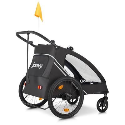 Joovy CocoonX2 Double Stroller And Bike Trailer - Black