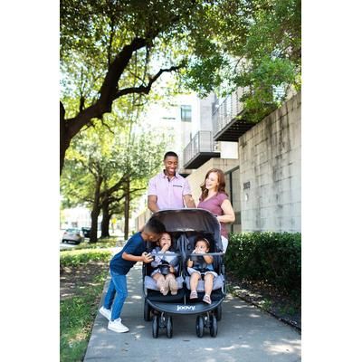 Joovy ScooterX2 Side by Side Double Stroller with Tray - Blueberry