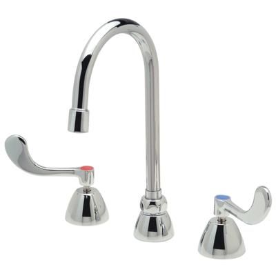 Zurn Industries Z831B4-XL-ICT-3F Deck Mount Lavatory Faucet w/ 0.5 gpm Spray Outlet - 5 3/8" Gooseneck Spout, Chrome