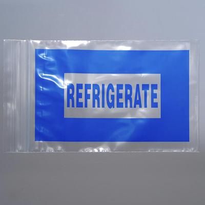 LK Packaging F20912BREF Resealable "Refrigerate" Bag - 12"L x 9"W, 2 mil LDPE, Clear, Case of 1000