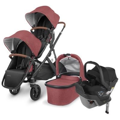 UPPAbaby VISTA V2 Double Stroller + MESA MAX Travel System Bundle - Lucy / Jake