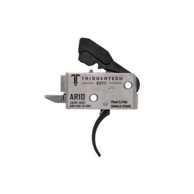 Triggertech AR-10 Single Stage Duty Trigger Traditional Curved 3.5lb Pull Weight Black AHT-SDB-33-NNC