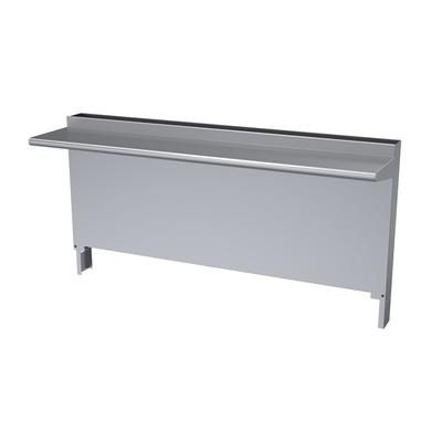 Garland CCHS-60 Cuisine Backguard/Flue Riser w/ Single High Shelves, 35 x 60"W, Stainless Steel