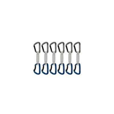 Mammut Workhorse Keylock 12 cm 6-Pack Quickdraws Straight Gate/Bent Gate Key Lock Grey-Blue 12 cm 2040-02571-33275-74
