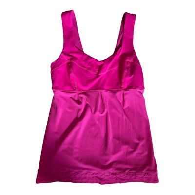 Lululemon Athletica Tops | Lululemon Run Empire Waist Pink Drawstring Tank Size 8 | Color: Pink | Size: 8