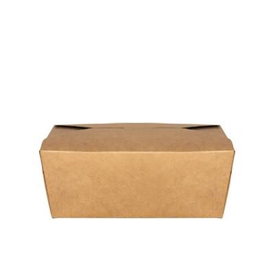 ITI TG-KB- 8 45 oz Kraft Microwavable Folded Paper 8 Take-Out, 6" x 4.68" x 2.5", Brown, Case of 200