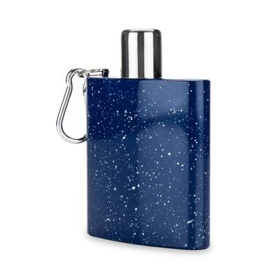 Enamel Carabiner Beverage Flask by Foster & Rye in Blue