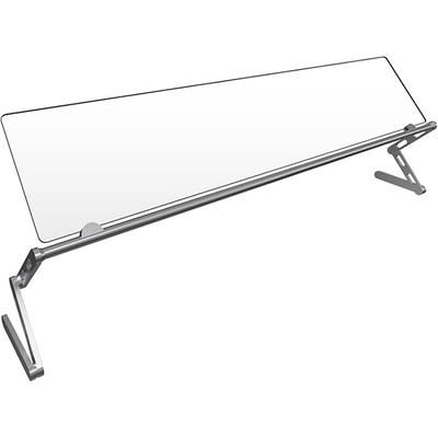 Hatco ALLIN1-60 60" Portable Food Shield - Free-Standing, Adjustable, Acrylic/Aluminum, Clear, 0.25 in