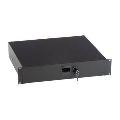 Middle Atlantic Mid-Atlantic 2 Space Rack Drawer with Lock (Black Textured) TD2LK