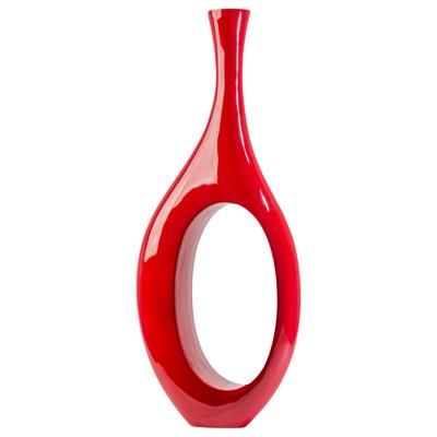Trombone Vase, Red, Small - C17R