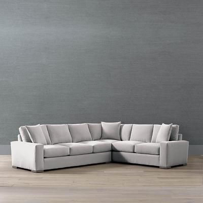 Edessa 2-pc. Left-Arm Facing Sofa Sectional - Claypot Velvet - Frontgate