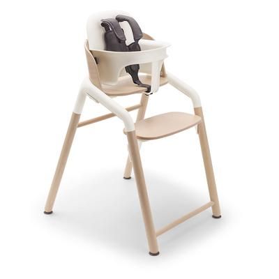 Bugaboo Giraffe Complete High Chair + Newborn Set Bundle - Neutral Wood / White / Polar White
