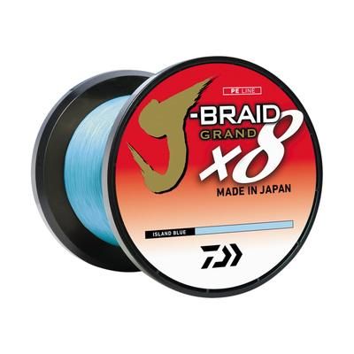 Daiwa J-Braid x8 Grand Braid Line w/Bulk Spool 3000yds 20lb Island Blue JBGD8U20-3000IB