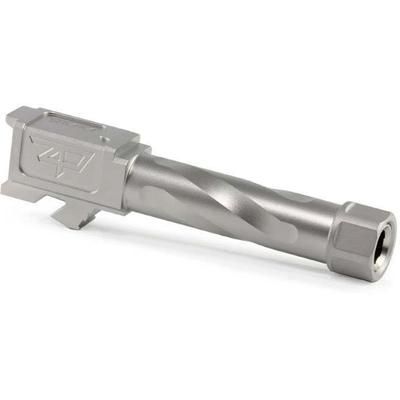 Zaffiri Precision Glock 26 Gen 1-4 Threaded Pistol Barrel 9mm Caliber 1/2x28 Threads Per Inch 416R Stainless Steel Stainless Steel ZP.26BTSS