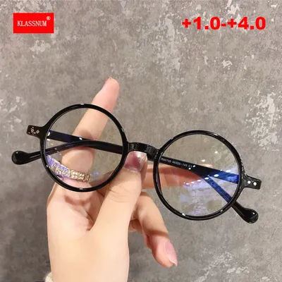 Lunettes de lecture rondes pour hommes et femmes, loupe, lunettes presbytes, lunettes de vue de loin ultralégères, dioptrie + 1.0 + 2.0 + 3.0 + 4.0, vert rétro