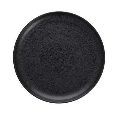 Fortessa 6400.SND.1341 10 1/2" Round Sound Dinner Plate - China, Midnight, Black