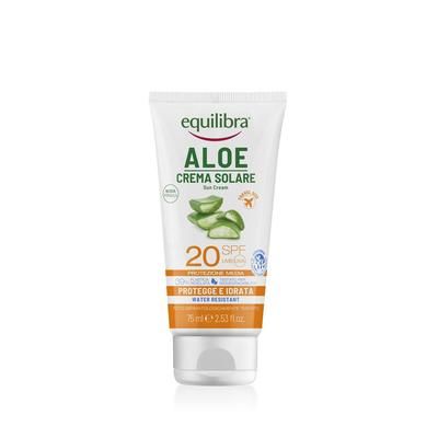 Equilibra® Aloe Crema Solare SPF 20 Minitaglia 75 ml solare