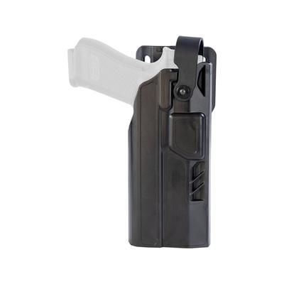 Gould & Goodrich TELR X4000 Light OWB Belt Holster P320 Compact Security Hood Paddle & Belt Loop Optic Left Hand Black X4000-09CHO-5LH