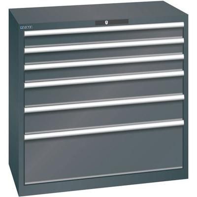 Armoire 6 Tiroirs 1023x572x1000mm-charge 75kg-noir - Lista