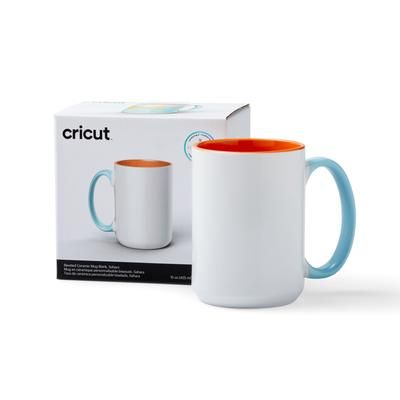 Cricut Beveled Ceramic Mug Blank | 15 oz/425 ml | 1 Count | Sahara