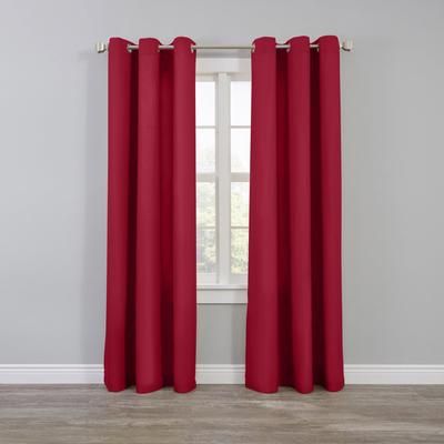 Wide Width BH Studio Microfiber Grommet Panel by BH Studio in Garnet (Size 50" W 96" L)