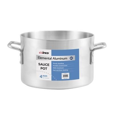 Winco ASSP-20 20 qt Aluminum Sauce Pot, Heavy Duty, 4-mm.-thickness