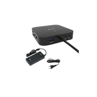 i-tec USB-C HDMI DP Docking Station with Power Delivery 100 W + Universal Charger