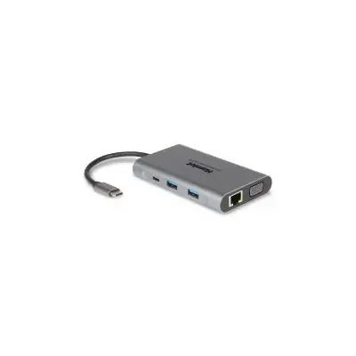 Hamlet HDKC-PD400V replicatore di porte e docking station per laptop Cablato USB 3.2 Gen 1 (3.1 1) Type-C Grigio