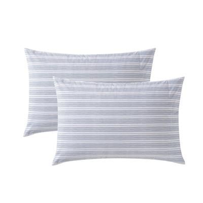 Beaux Striped Blue Standard Sham Pillowcase