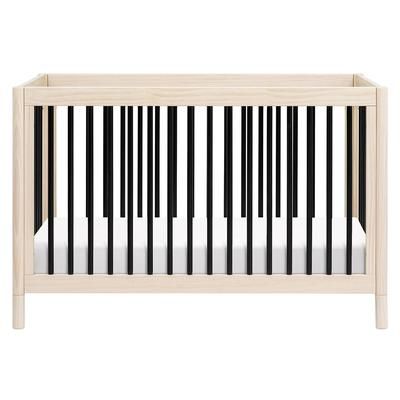 Babyletto Gelato 4-in-1 Convertible Crib w/Toddler Bed Conversion Kit - Washed Natural / Black