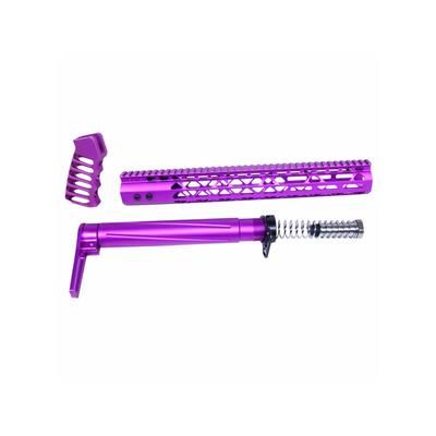 Guntec USA AR .308 AIR Lite Series Complete Furniture Set Purple AIRLITE-SET-308-PURPLE