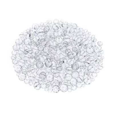 Perles en verre facettes, transparent, 2–6 mm Ø, 300 pièces
