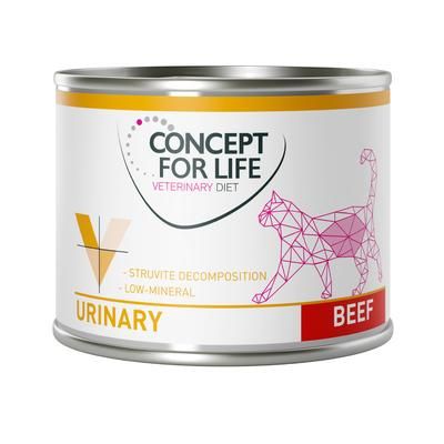 12x200g Beef Urinary Concept for Life Veterinary Wet Cat Food