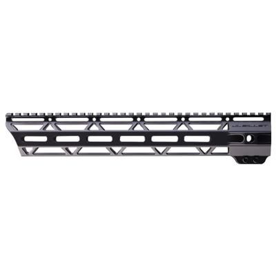 JL Billet Angle Cut AR-10 M-Lok Handguard Low Profile .308 12.8 inch Black JLB-MLA-308-12L-A