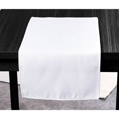 Chemin de table en toile Aïda "damas"