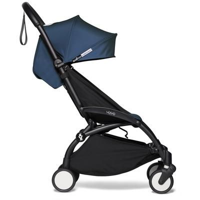 Babyzen YOYO2 Ultra Compact 6+ Stroller (One Box) - Black / Air France Blue