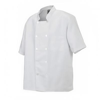 Chef Revival J105-S Twill Chef Coat, Double Breasted, Short Sleeve, White, Small